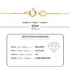 18K COLLAR ORO AMARILLO CRUZ 8.5X 6.5MM11 DIAMANTES 0,050 QT.CADENA VENECIANA 45CM G-VS2 - Imagen 3